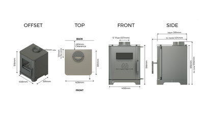 Thea 5C 5kW woodburning stove
