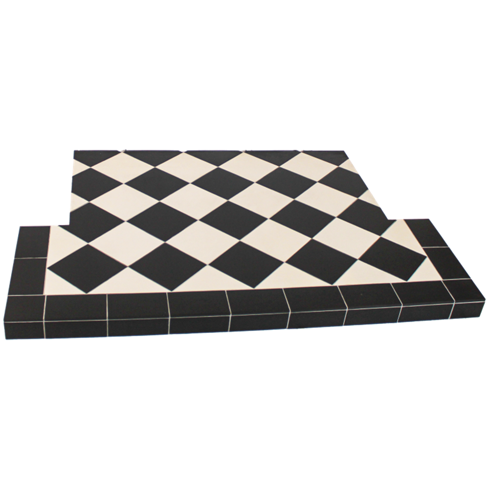 Diamond Quarry Tiled Hearth