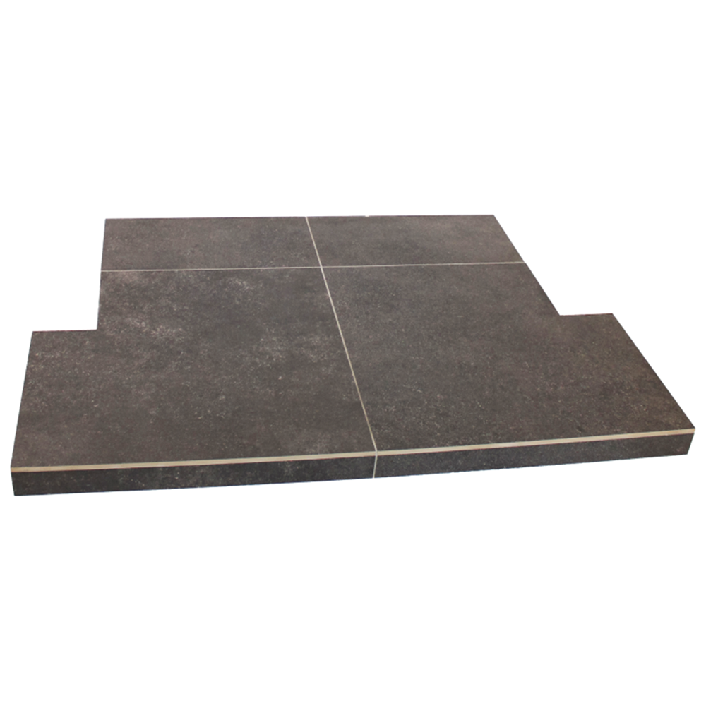 Eco Concrete Anthracite Tiled hearth