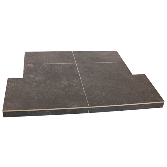 Eco Concrete Anthracite Tiled hearth