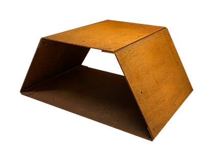 Trapezoidal and Hexagon wood storage in Corten Steel