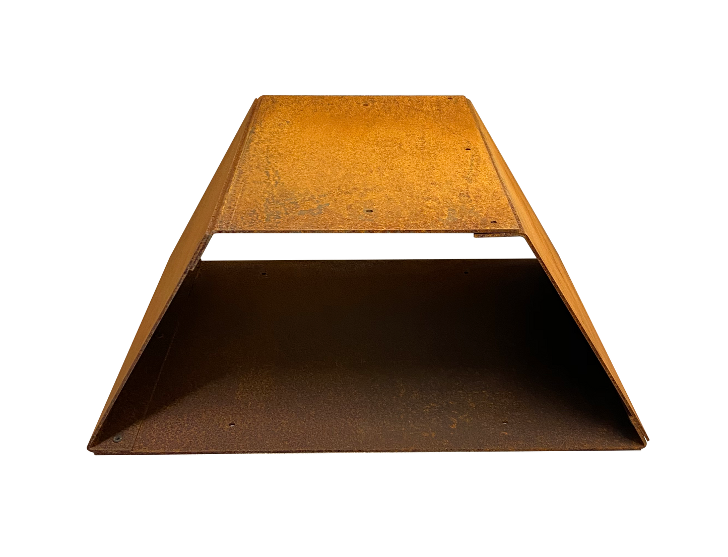 Trapezoidal and Hexagon wood storage in Corten Steel