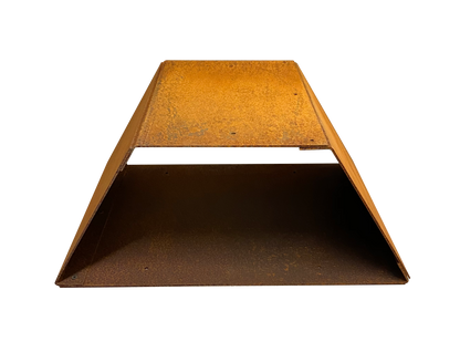 Trapezoidal and Hexagon wood storage in Corten Steel